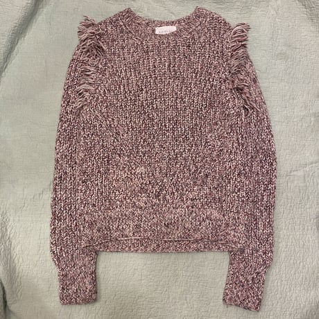 [USED] made  in PERU フリンジニット