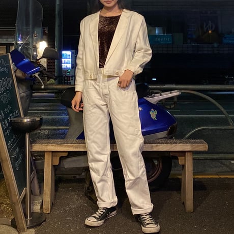 [USED] LINEN SHORT JACKET♡