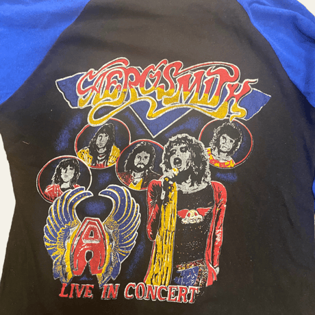 [USED] エアロスミス🎸ラグランtee