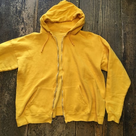 [USED] vintage YELLOW ZIP パーカー
