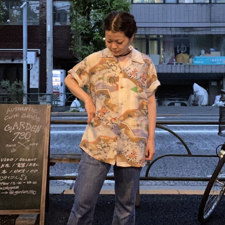 [USED] vintage 和柄ALOHAシャツ