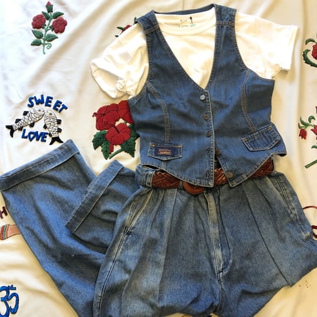 [USED] 70's Levis Ladys DENIM VEST ♡