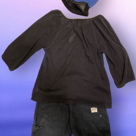 [USED] BLACKクロシェットTOPS