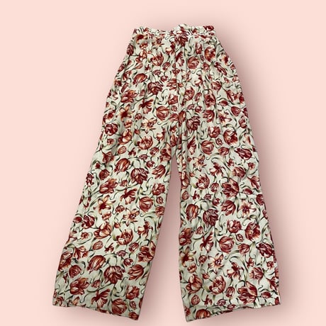 [USED] 花柄レーヨンパンツ 🌷