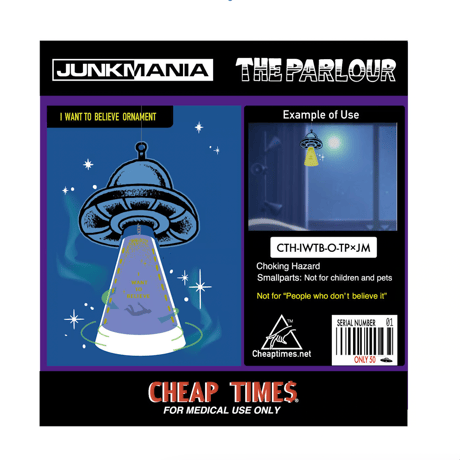 [CHEAP TIME$]IWANTTOBELIEVE ORNAMENT/JUNKMANIA×UETATTOOPARLOUR×CHEAPTIMES.2ND MODEL