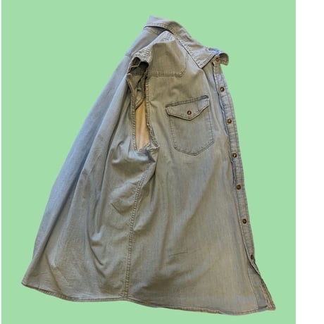 [USED] Wrangler cutoff デニムシャツ 3XL