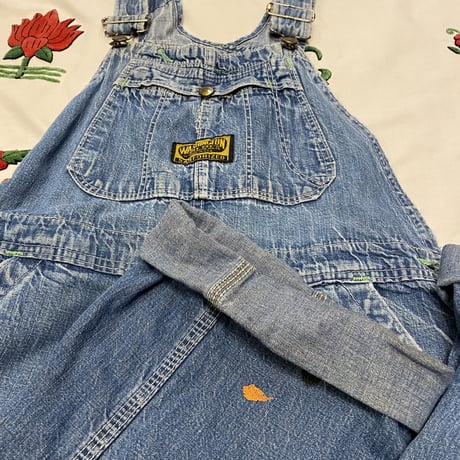 [USED]  60's "WASHINGTON DEE-CEE" DENIM OVER ALL