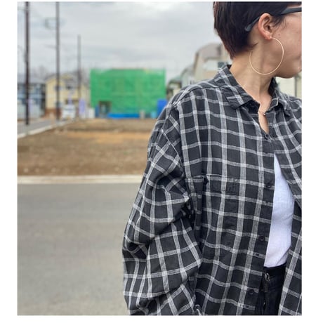 [USED] いい雰囲気♡チェックCOTTON shirt!