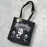 [BesideTheBag] "ウェンズデー"プリントトートBAG