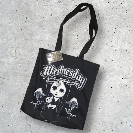 [BesideTheBag] "ウェンズデー"プリントトートBAG