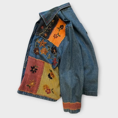[USED]パッチワークデニムジャケット