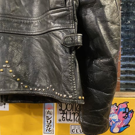 [USED] VINTAGE "GOLDEN BEAR" LEATHER JACKET！