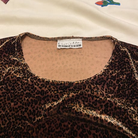 [USED] レオパード柄ベロアTOPS🐆❤️