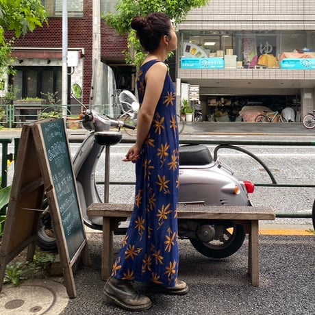 [USED] 花柄レーヨンワンピース