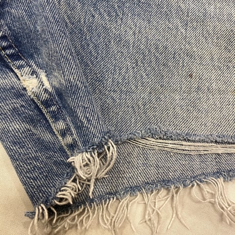 [USED] OLD Lee CUTOFF DENIM / W28 USA