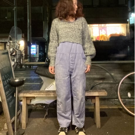 [USED] モノクロショート丈ニット