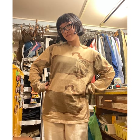 [USED]CAMO柄ロンTee