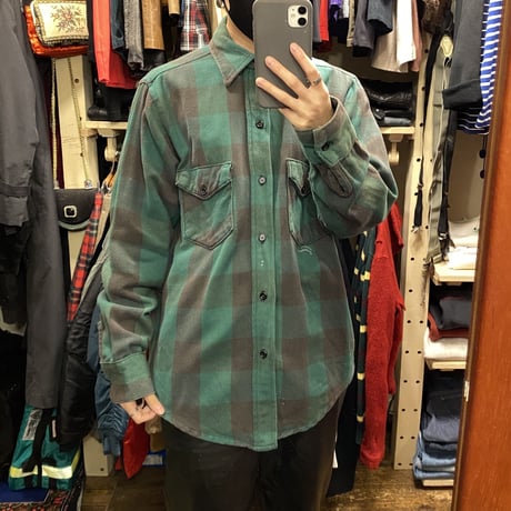 [USED] made in U.S.A. チェックヘビーネル