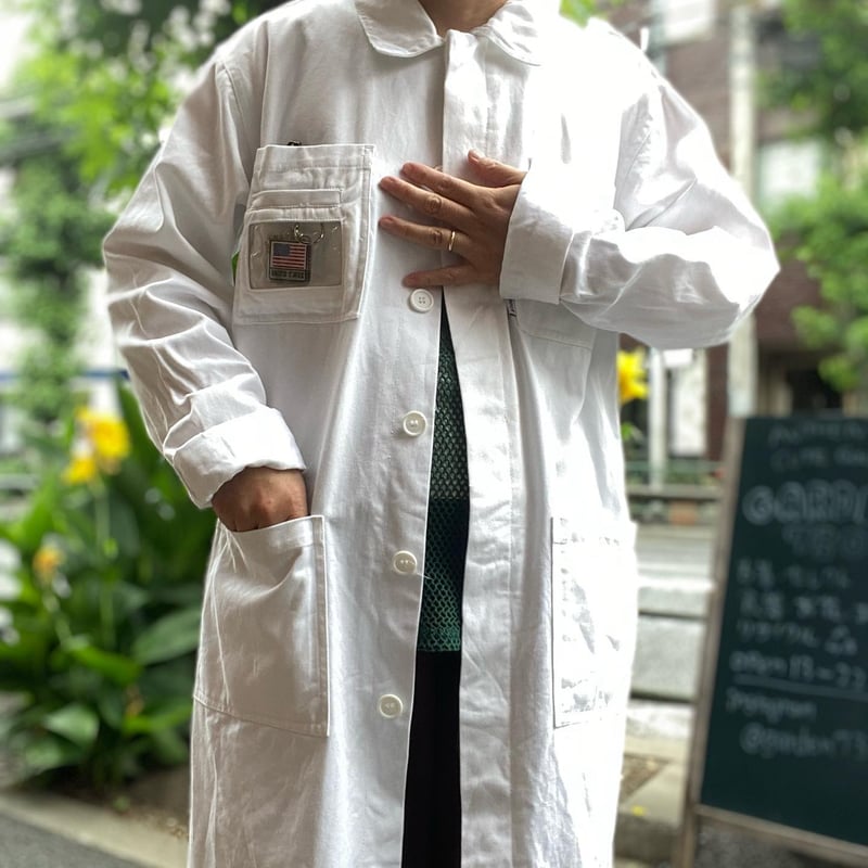 ^_^　古着go getter 手書き　ショップコート USED] 手書き シンプソンズ cotton SHOPコート | garden730