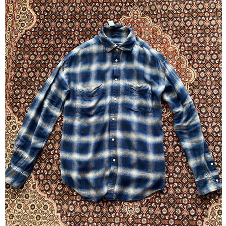 [USED] オンブレチェック レーヨンSHIRTS