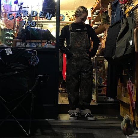 [USED] camouflage柄 オーバーオール