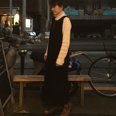 [USED] リブ入りCOTTONタートルネック
