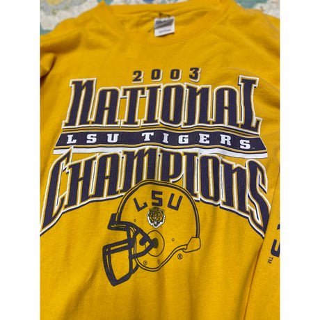 [USED] 'LSU TIGERS' 2003 チャンピオンシップ/ロンTEE