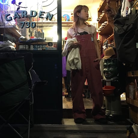 [USED]  Dickies  PINK♡オーバーオール