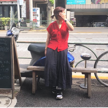 [USED]  軽〜いオープンカラーのシフォンシャツ