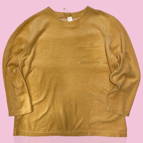 [USED]ベロア ポケットロンT 💛