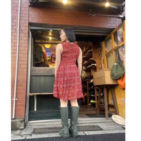 [USED] ペーズリー柄レーヨンワンピ