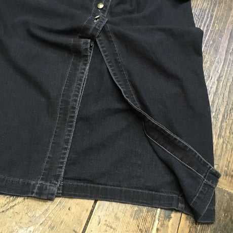 [USED] GUESS JEANS  BLACKデニムマキシワンピース