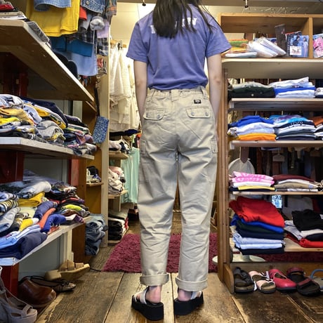 [USED] BEIGE CARGO PANTS！