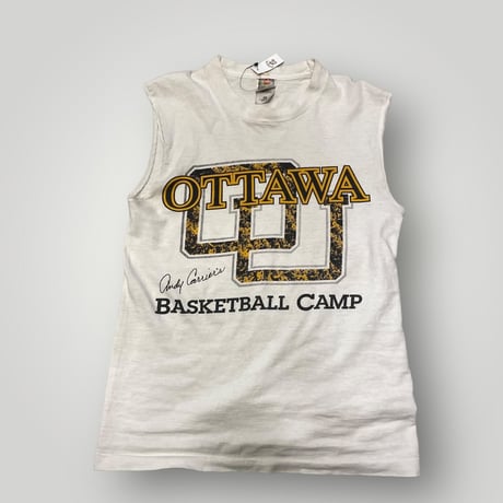 [USED] 90’s BASKETBALL TEAM プリントTee  CUT OFF Sleeve