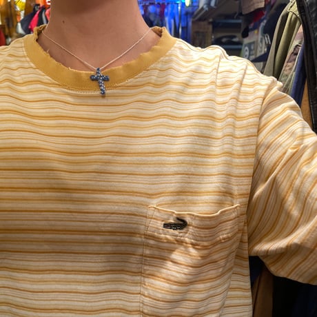 [USED] old "Crocodile"🐊ボーダーS\S Tee