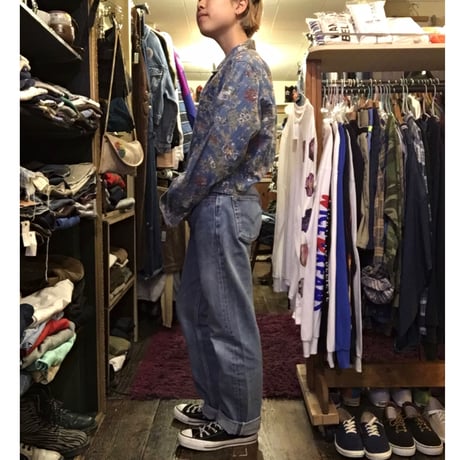 [USED] DENIM 花柄 シャツ JKT