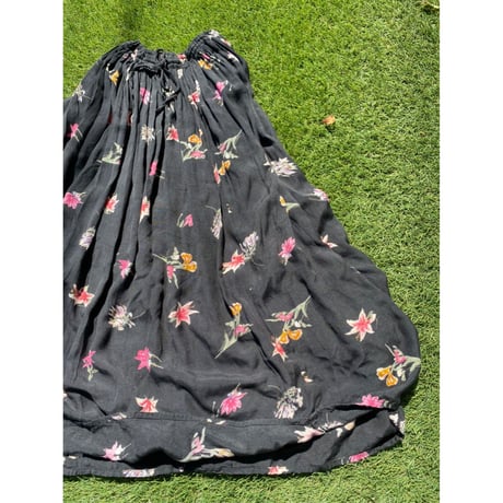 [USED] 花柄 VISCOSE LONG SKIRT💐