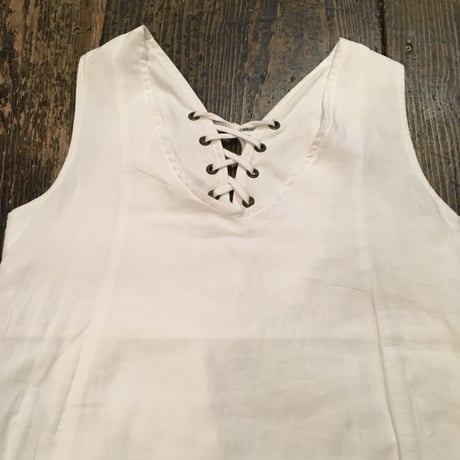 [USED] white COTTON miniワンピース