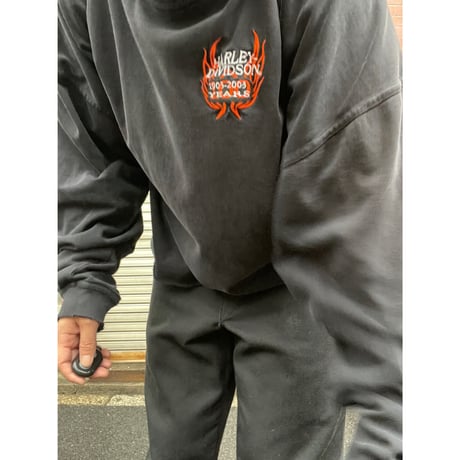 [USED] HARLEY DAVIDSON "BORO" モックネック L/S Tee