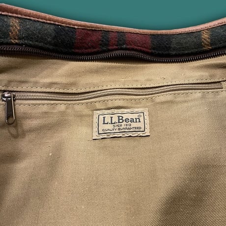 [USED] L.L.Bean TOTE BAG WOOL& レザー