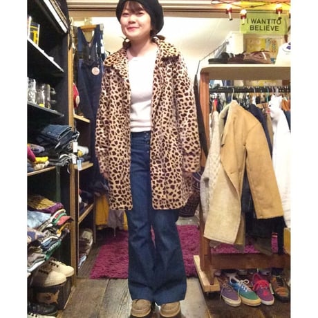 [USED] やさしい〜動物柄フェイクファーコート