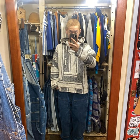 [USED] MEXICAN PARKA  WHT/GRY XL