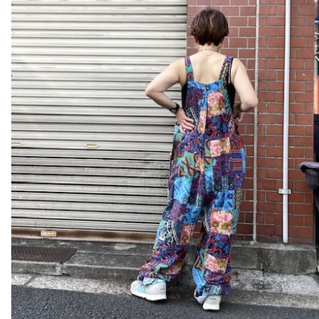 [USED] COTTON 総柄オールインワン