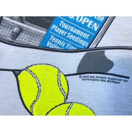 [USED] vintage 騙し絵Tee TENNIS