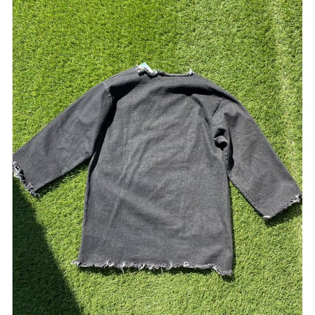 [USED]  BLK  cutoff DENIM SHIRTS