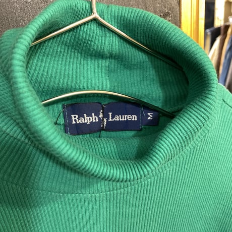 [USED] Ralph Laurenハイネックリブトップス