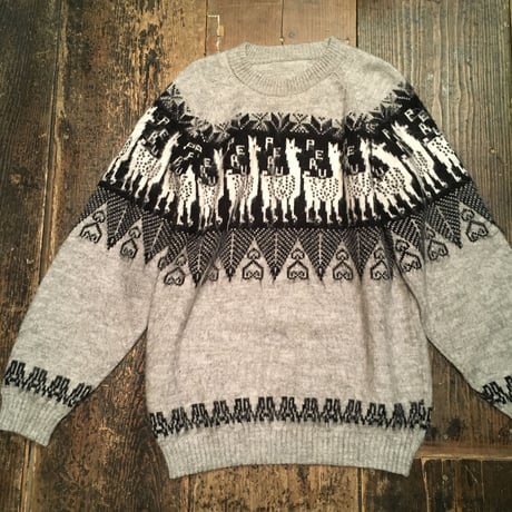 [USED]  アルパカ柄 モヘアKNIT