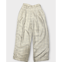 [USED] Ralph Lauren  SILKチェックタックパンツ