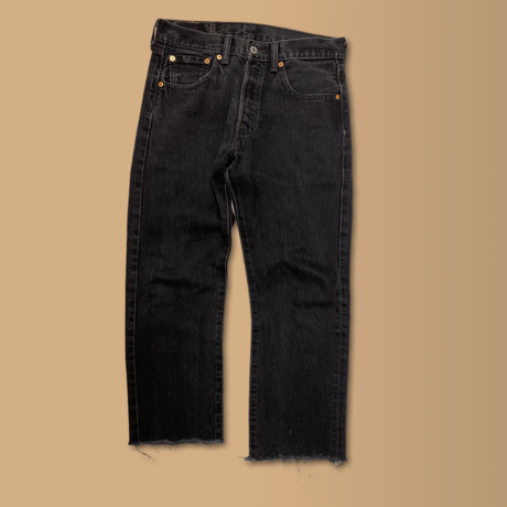 [USED] Levis 501 Black  cutoff