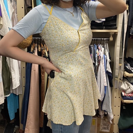 [USED] ホルターネック♡小花柄チュニック